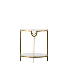 Weston White Marble Side Table by Abode