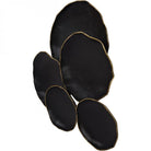 Arlow 5 Disc Black Metal Wall Art by Libra Interiors