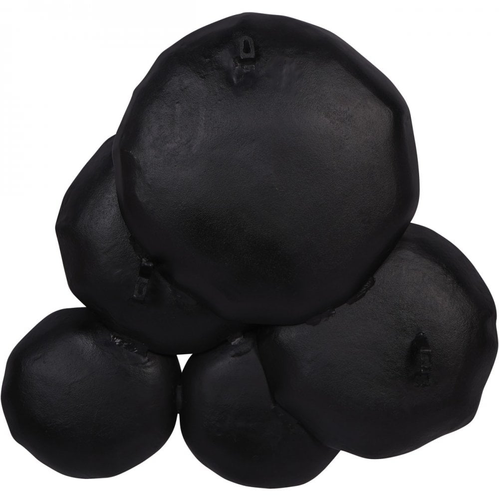 Arlow 5 Disc Black Metal Wall Art by Libra Interiors