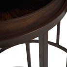 Golden Burst Tray Side Tables Set of 2 by Libra Interiors
