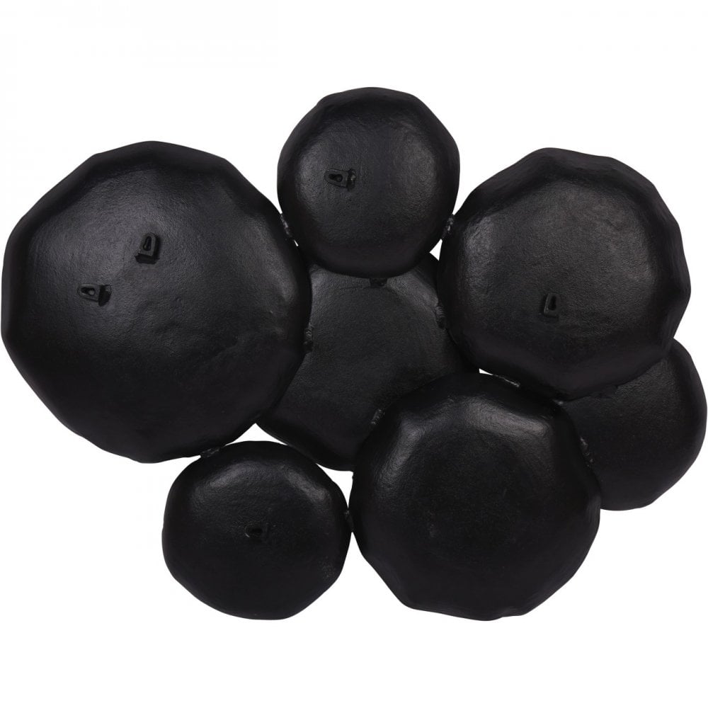 Arlow 7 Disc Black Metal Wall Art by Libra Interiors