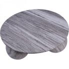 Salento Grey Marble Round Coffee Table by Libra Interiors