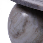 Salento Grey Marble Round Coffee Table by Libra Interiors