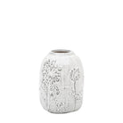 Meadow Embossed Small Ceramic Vase Stone by Abode