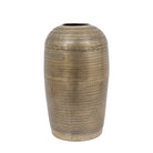 Zahara Large Hammered Metal Vase Antique Brass by Abode