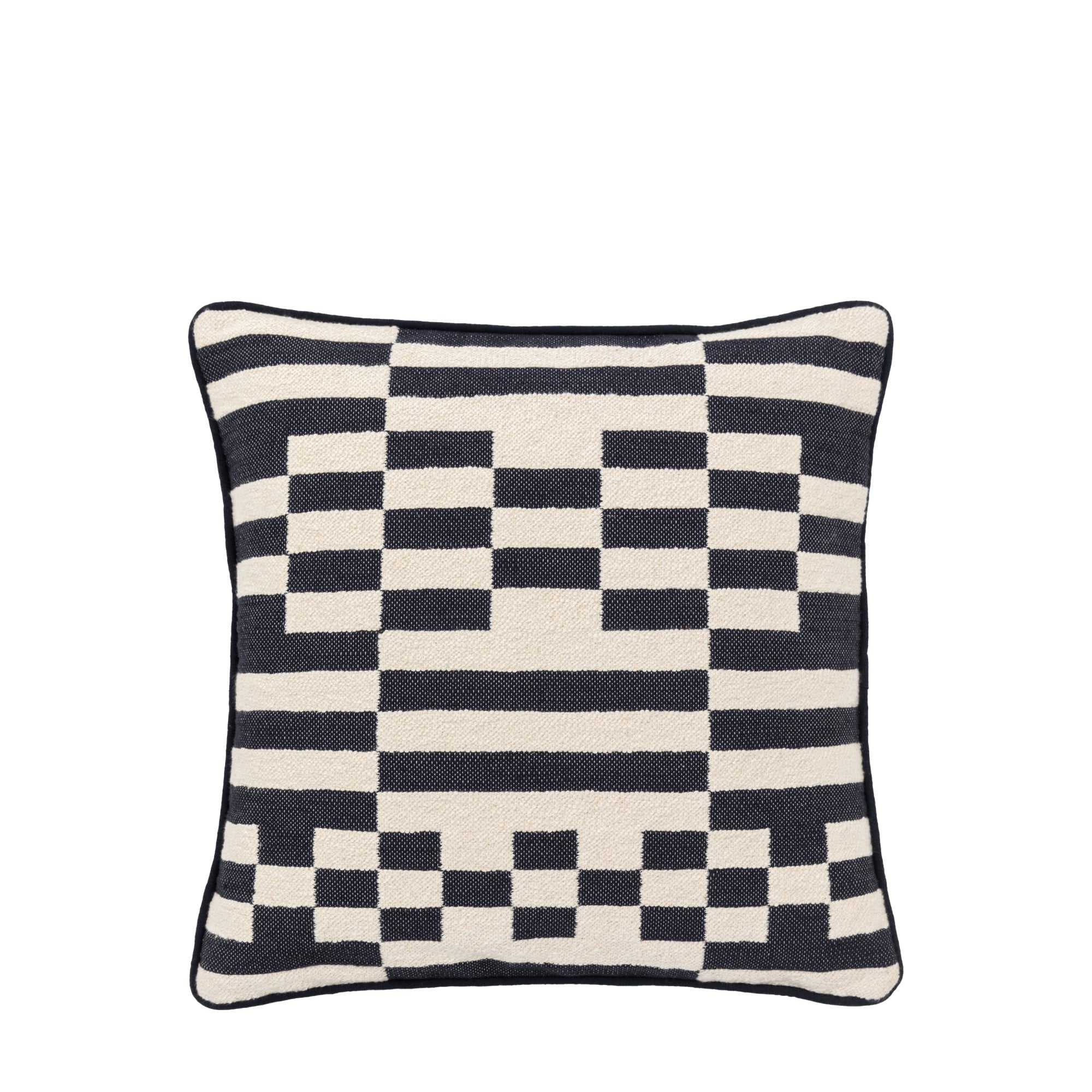 Lohko Woven Cushion Ink by Abode