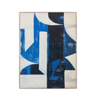 Cobalt Abstract Framed Canvas by Abode