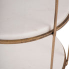 Belvedere Aged Gold Two Tiered Stand by Libra Interiors