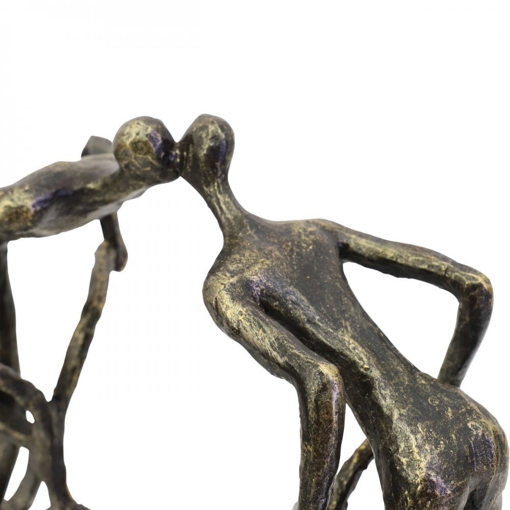 Smooching Cyclist Sculpture by Libra Interiors