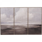 Hazy Horizons Framed Wall Art Set of Three by Libra Interiors