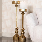 Presley Gold Candle Holder - Small by Richmond Interiors