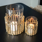 Loretta Gold Hurricane - Small by Richmond Interiors