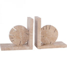 Catania Travertine Bookends by Libra Interiors