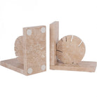 Catania Travertine Bookends by Libra Interiors