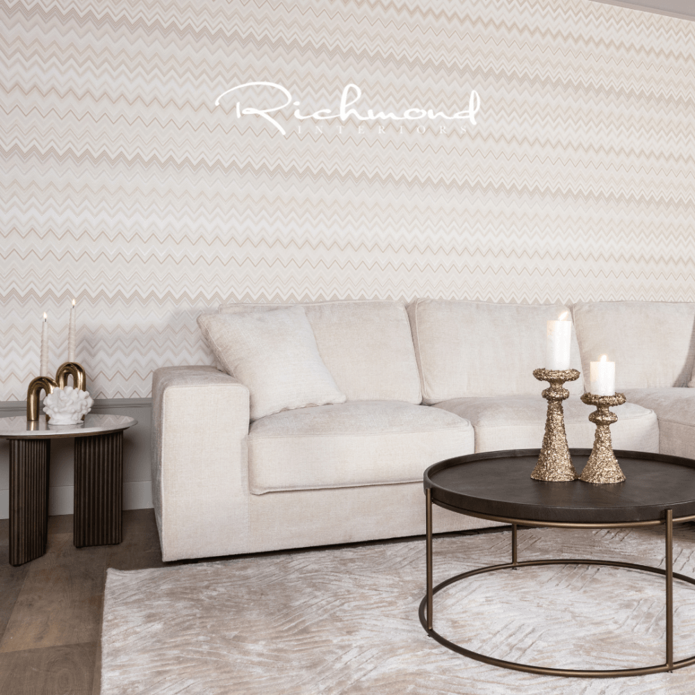 Zillon Brown Leather Coffee Table by Richmond Interiors
