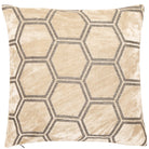 Ivor Geometric Cushion - Cream Malini