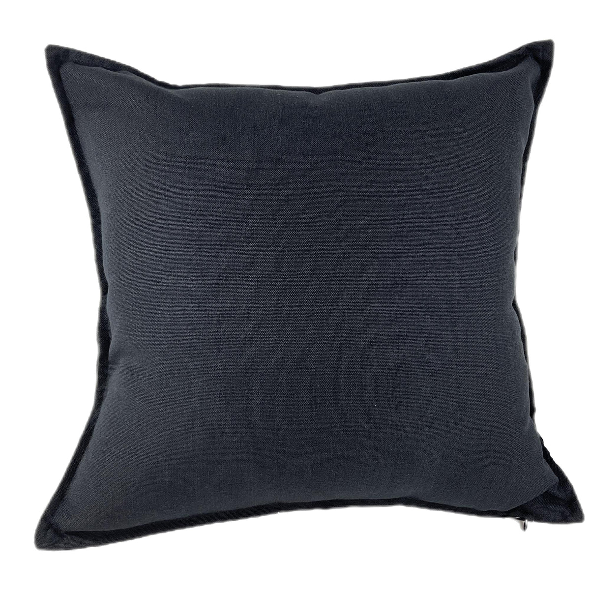 Tia Linen Blend Cushion - Black Malini