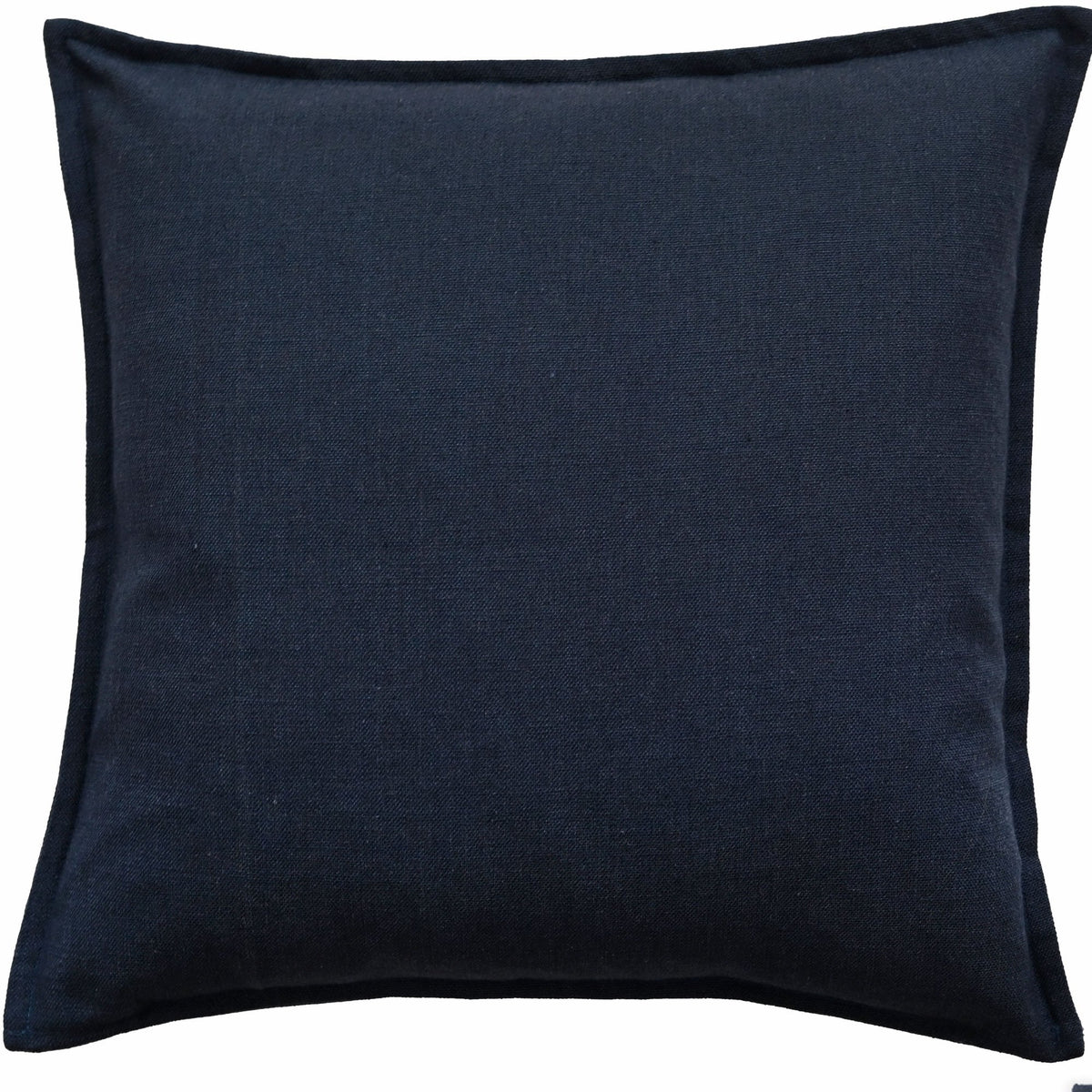 Tia Linen Blend Cushion - Navy Malini