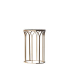 Canterbury Side Table Gold & Mirror by Abode