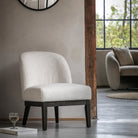 Bardfield Vanilla Fabric & Oak Wood Chair by Abode
