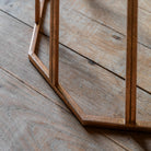 Canterbury Side Table Gold & Mirror by Abode