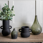 Gorki Small Black Cement Vase by Abode