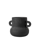 Gorki Small Black Cement Vase by Abode