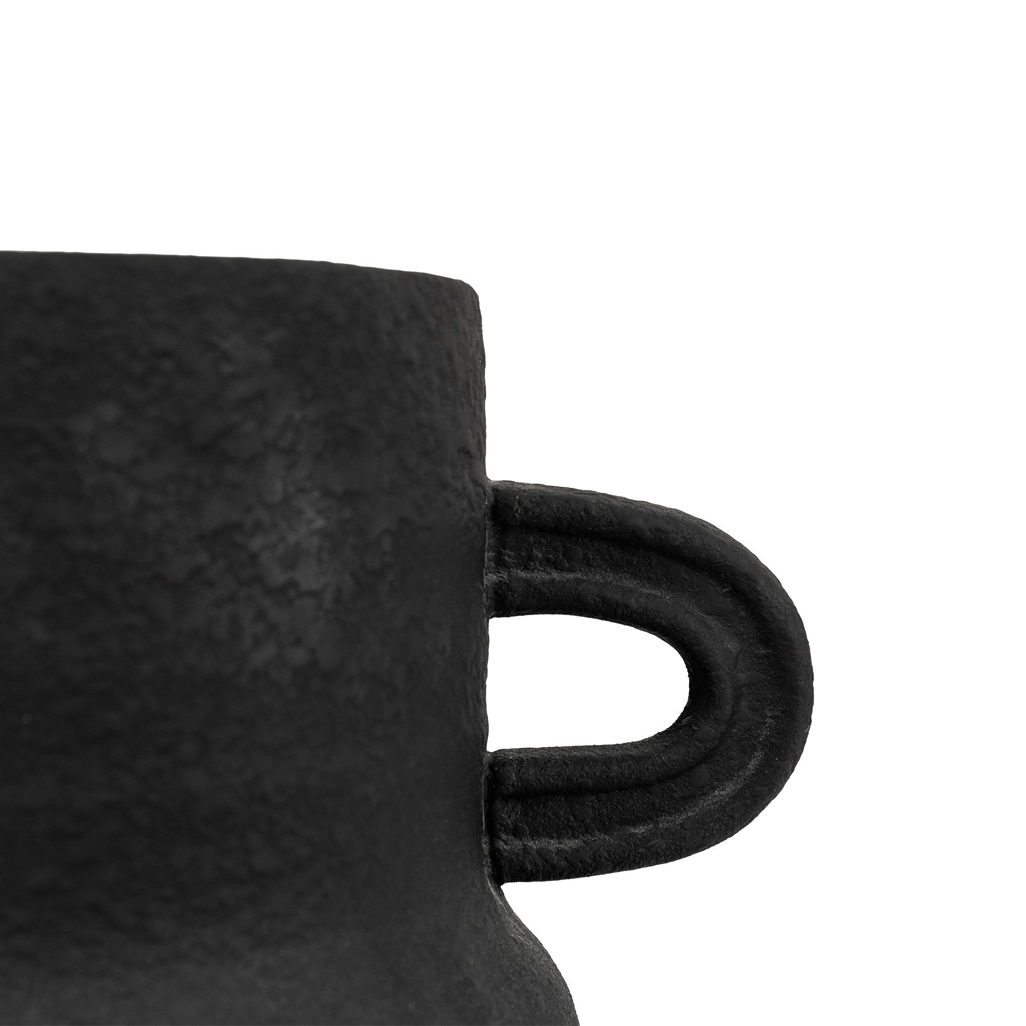 Gorki Small Black Cement Vase by Abode