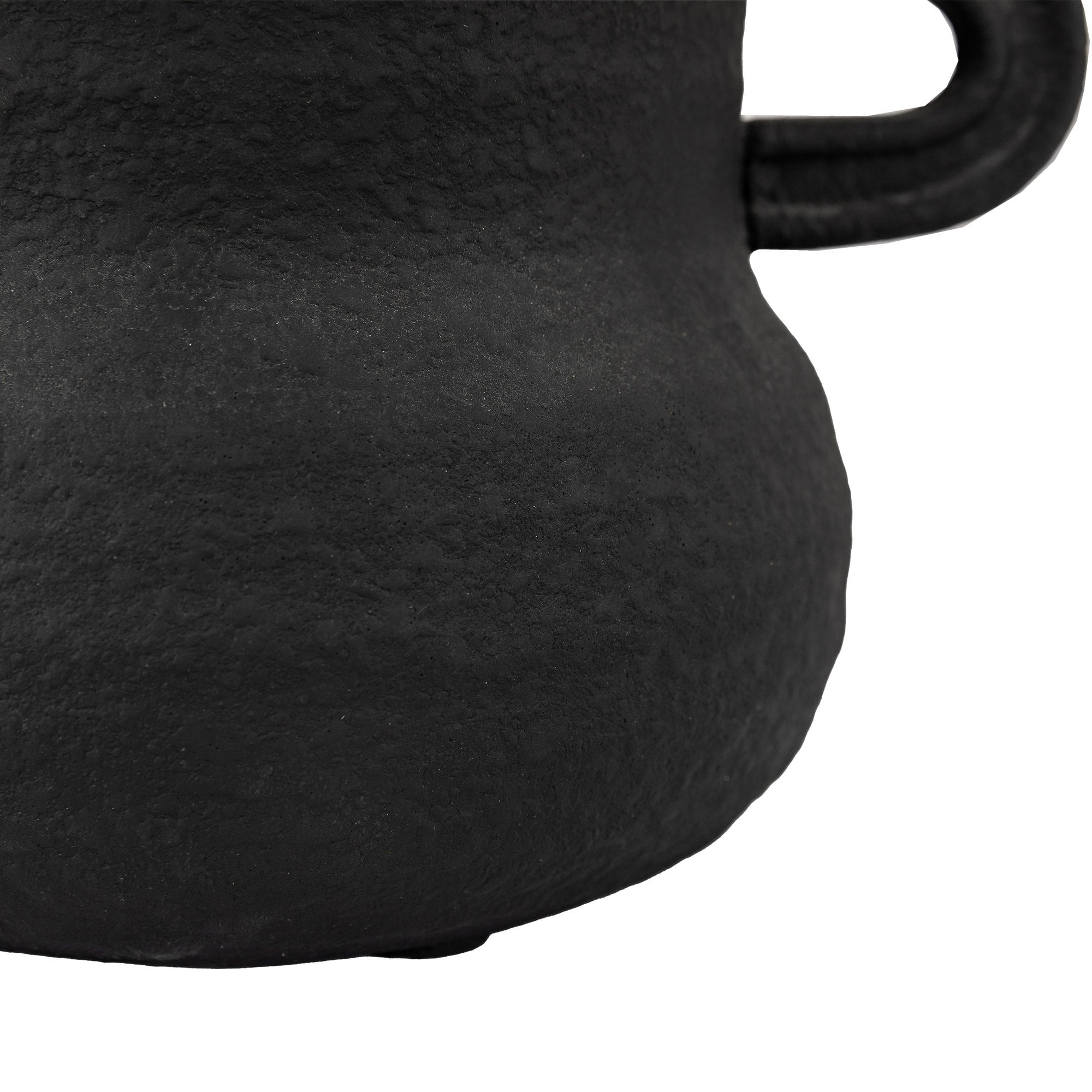 Gorki Small Black Cement Vase by Abode