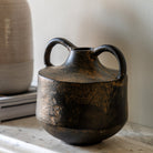 Gobi Small Cast Metal Vase by Abode
