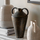 Gobi Large Cast Metal Vase by Abode