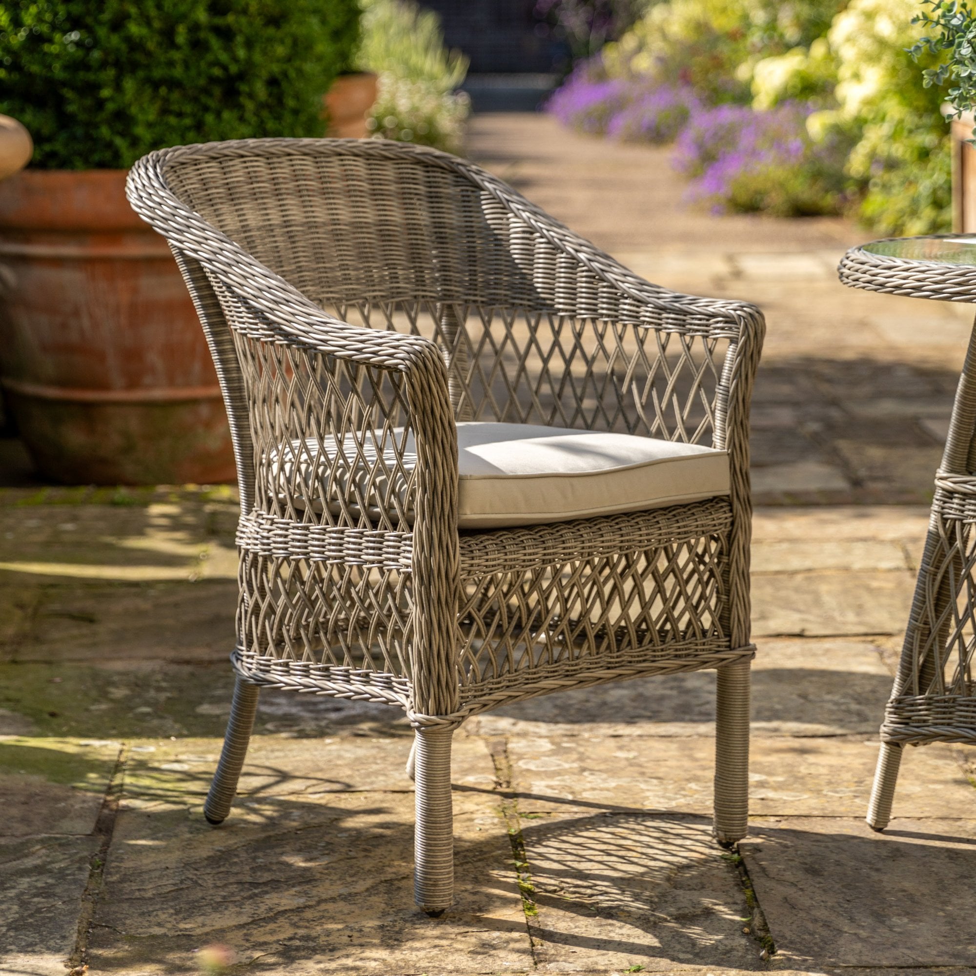 Menton Bistro Set Stone by Abode