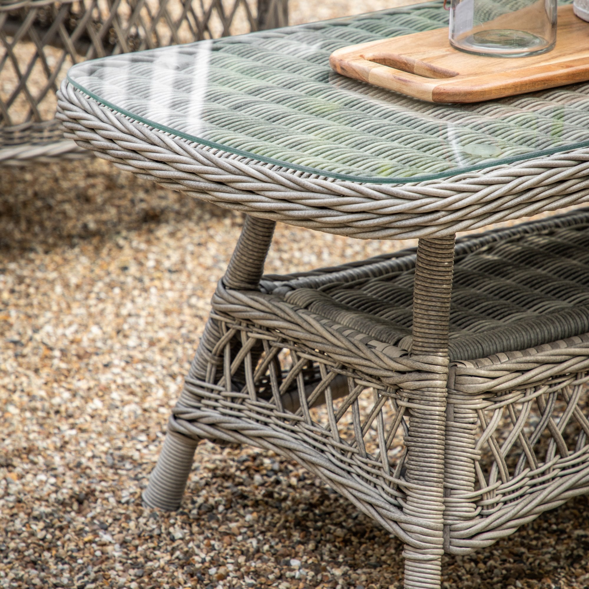 Menton Chaise Set Stone by Abode