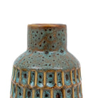 Reno Reactive Glaze Vase Teal/Brown (Set of 2) by Abode