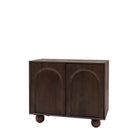 Arc Sideboard Dark Mango Wood 2 Door by Abode