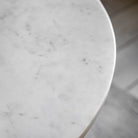 Marmo Mango Wood & Marble Dining Table by Abode