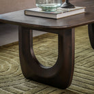 Arc Dark Mango Wood Coffee Table by Abode
