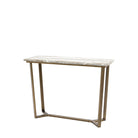 Lusso Green Marble & Reinforced Concrete Console Table by Abode