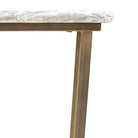 Lusso Green Marble & Reinforced Concrete Console Table by Abode