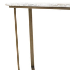 Lusso Green Marble & Reinforced Concrete Console Table by Abode