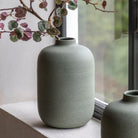 Goa Large Cast Metal Vase Olive by Abode