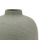 Goa Large Cast Metal Vase Olive by Abode