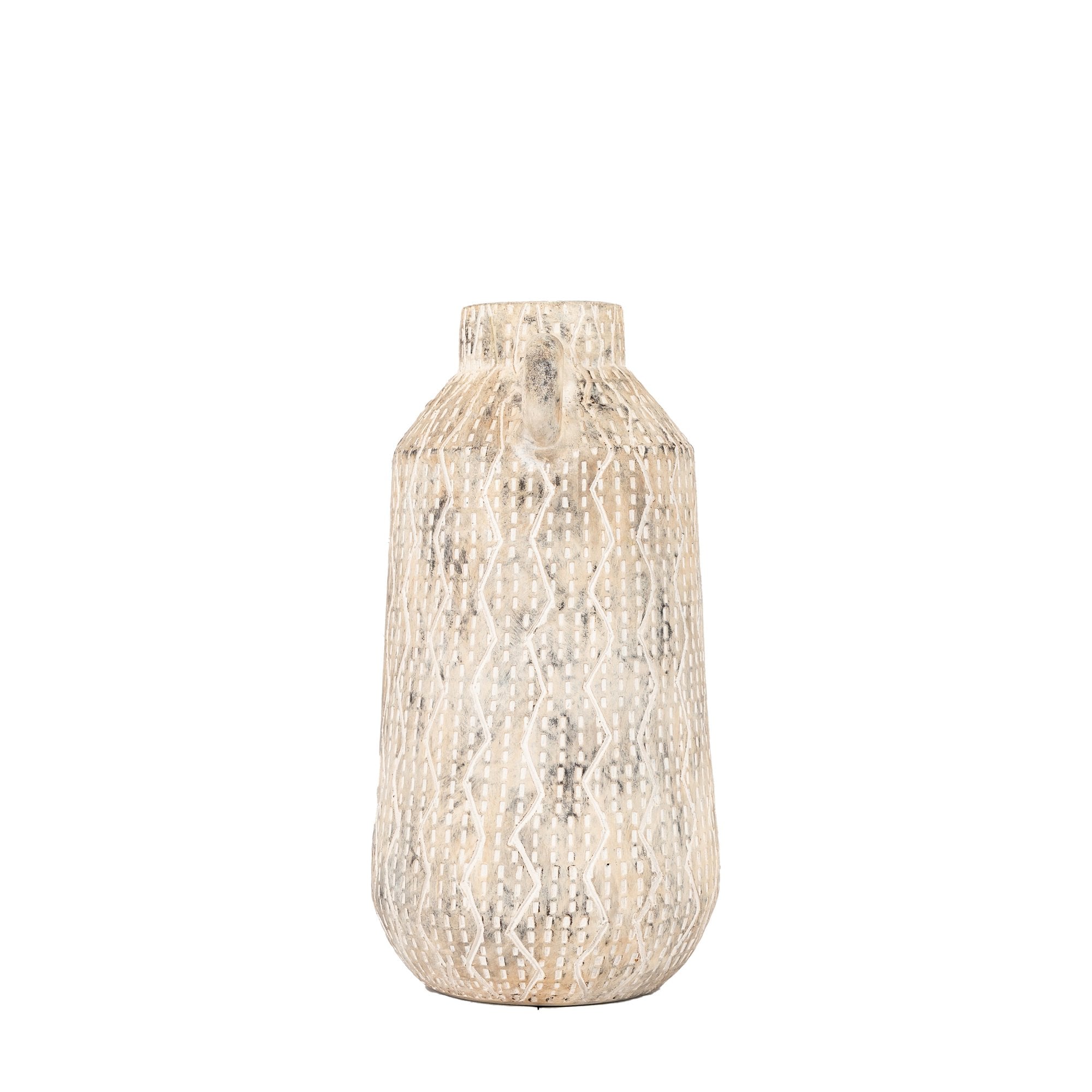 Ica Medium Vase Earthy White by Abode