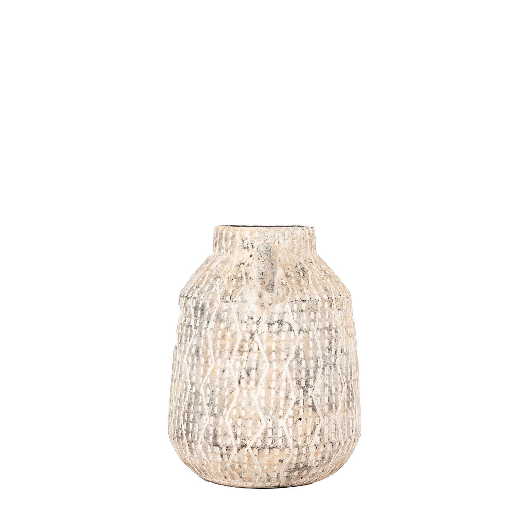 Ica Small Vase Earthy White by Abode