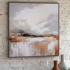 Warm Horizon Framed Canvas by Abode