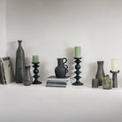 Enya Fluted Vase Small Antique Grey by Abode