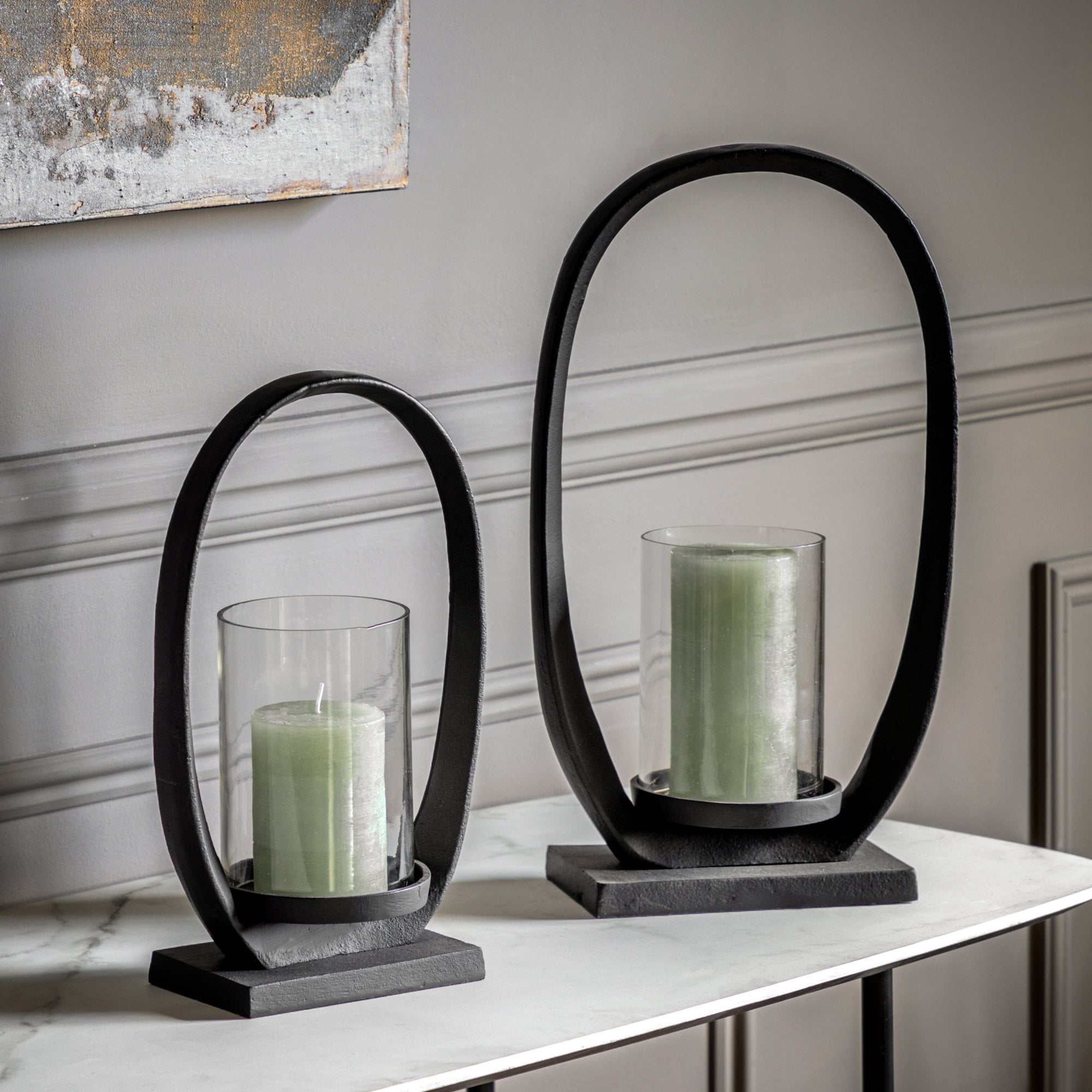 Hooper Lantern Small Black by Abode