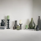 Enya Bottle Vase Large Antique Grey by Abode
