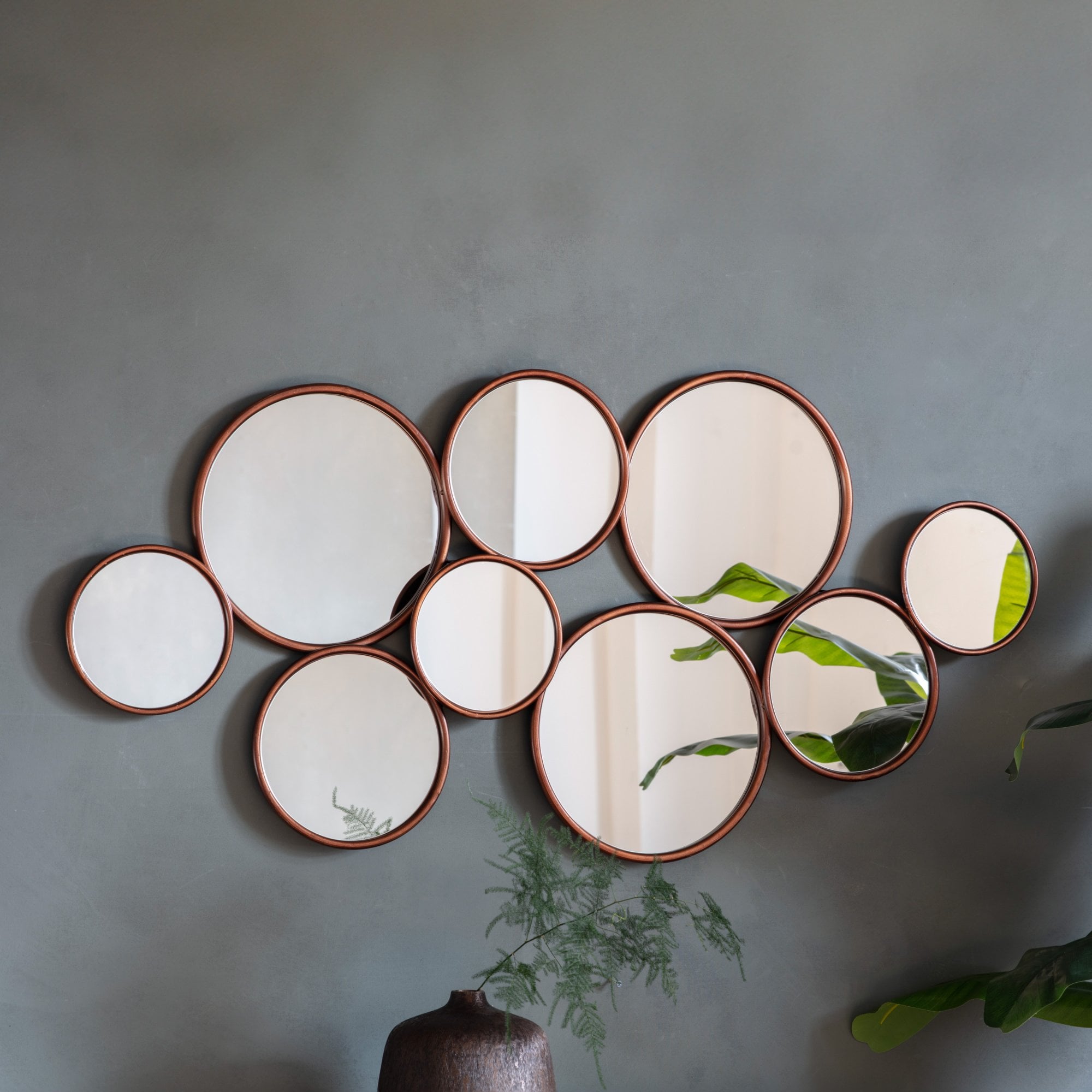 Kempsford Copper Wall Mirror by Abode