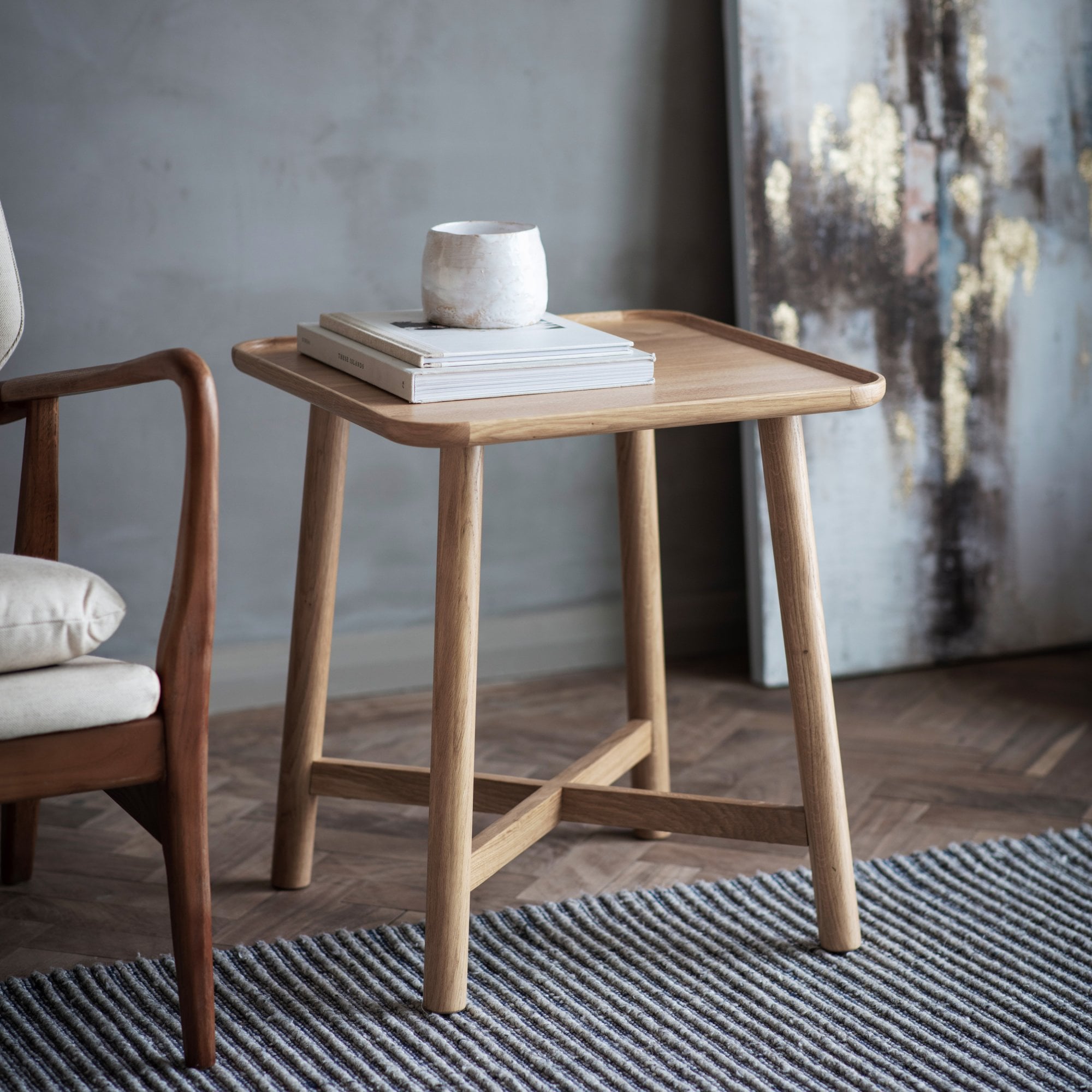 Kingham Side Table Oak by Abode